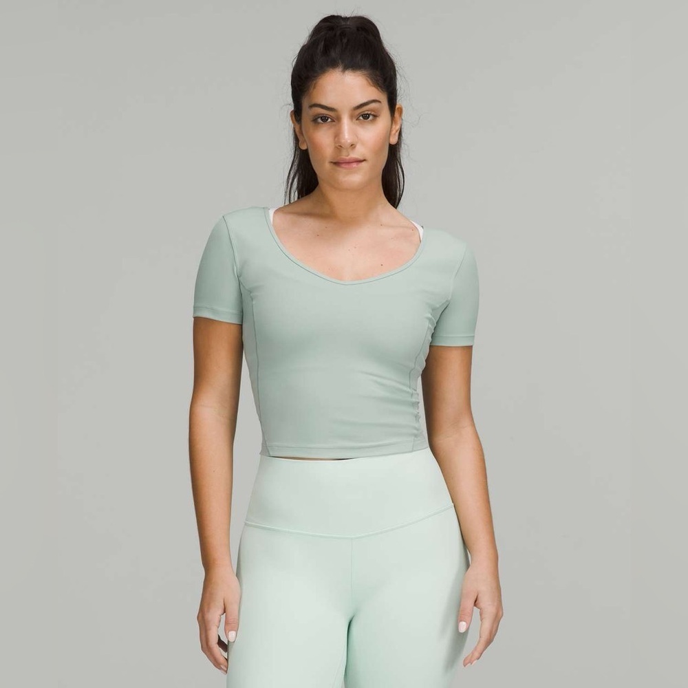 Lululemon Align T-Shirt in Silver Blue Size 6